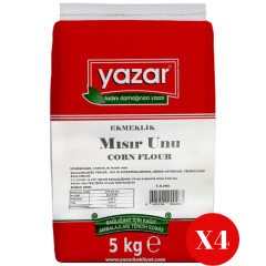 Yazar Ekmeklik Mısır Unu 5 Kg x 4 Paket (Karadeniz)