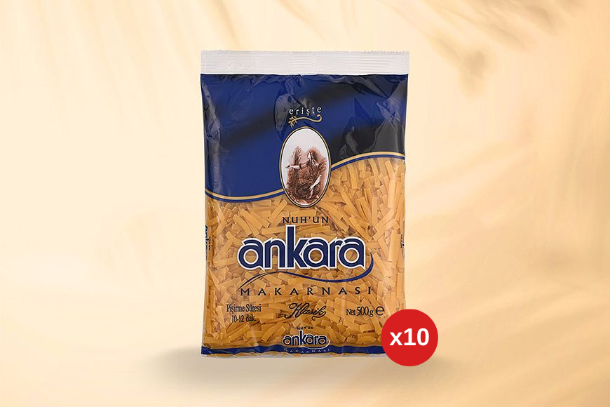 Nuh'un Ankara Erişte Makarna 500 Gr x 10 Paket