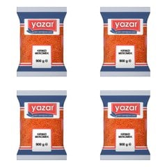 Yazar Kırmızı Mercimek 900 Gr. x 4 Adet