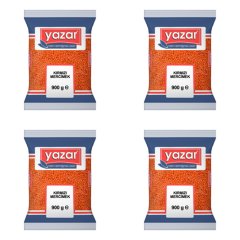 Yazar Kırmızı Mercimek 900 Gr x 4 Paket