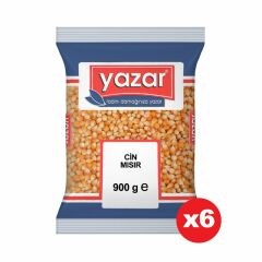 Yazar Patlatmalık Cin Mısır 900 Gr x 6 Paket