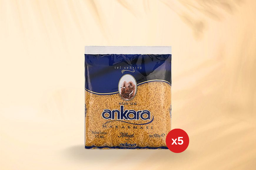 Nuh'un Ankara Tel Şehriye 500 Gr x 5 Paket