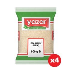 Yazar Dolmalık Kırık Pirinç 900 Gr x 4 Paket