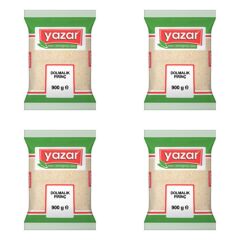 Yazar Dolmalık Kırık Pirinç 900 Gr x 4 Paket