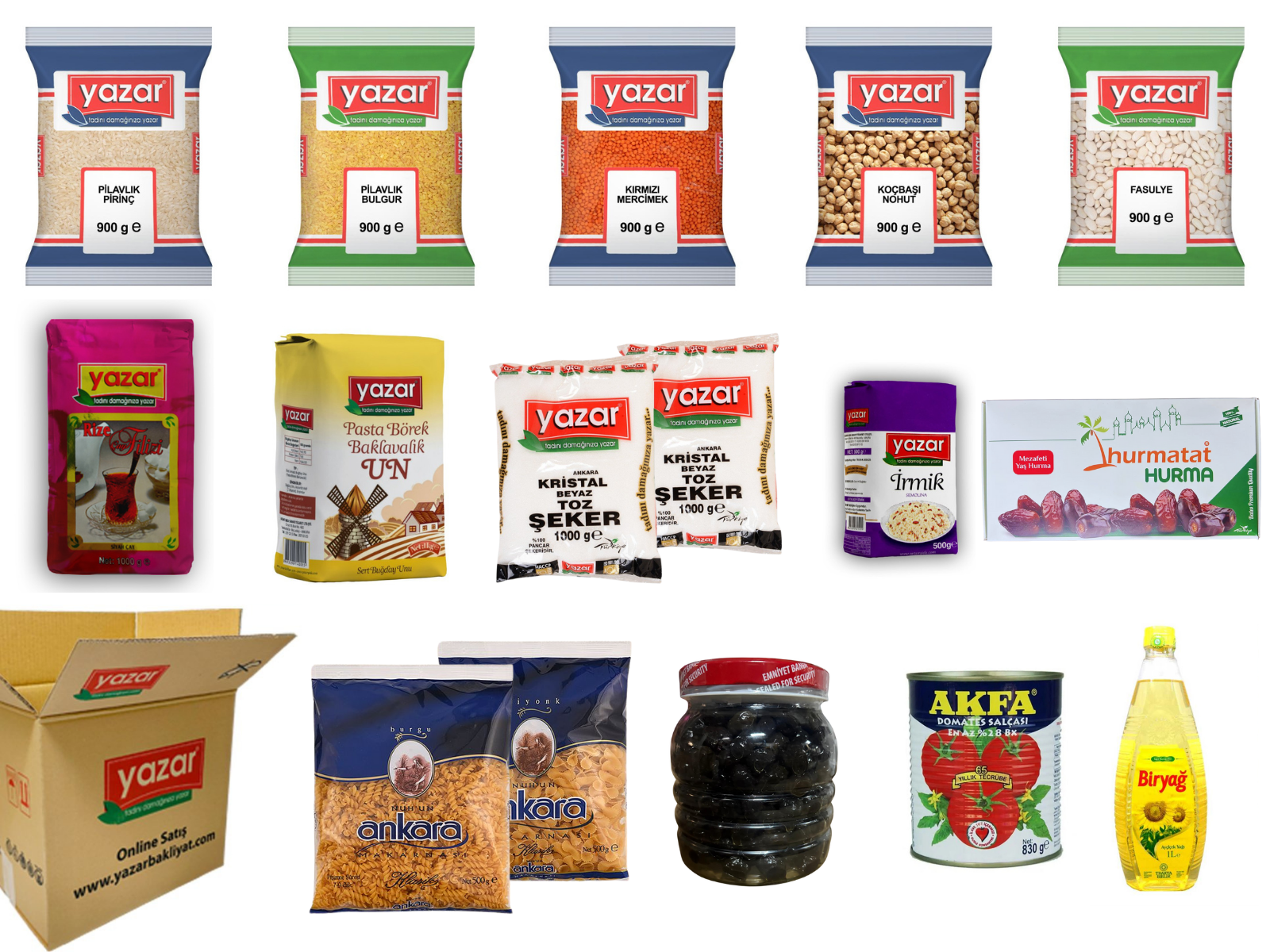 Yazar Ramazan Paketi (1) - 16 Parça, 13.230 Kg
