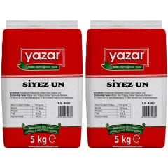 Yazar Taş Değirmende Öğütülmüş Siyez Unu 5 Kg x 2 Paket