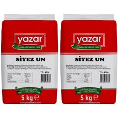 Yazar Taş Değirmende Öğütülmüş Siyez Unu 5 Kg x 2 Paket