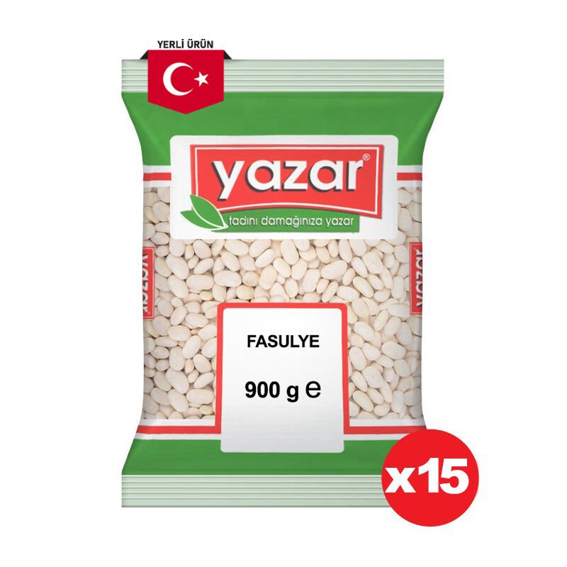 Yazar Kuru Fasulye 900 Gr x 15 Paket