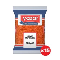 Yazar Kırmızı Mercimek 900 Gr x 15 Paket