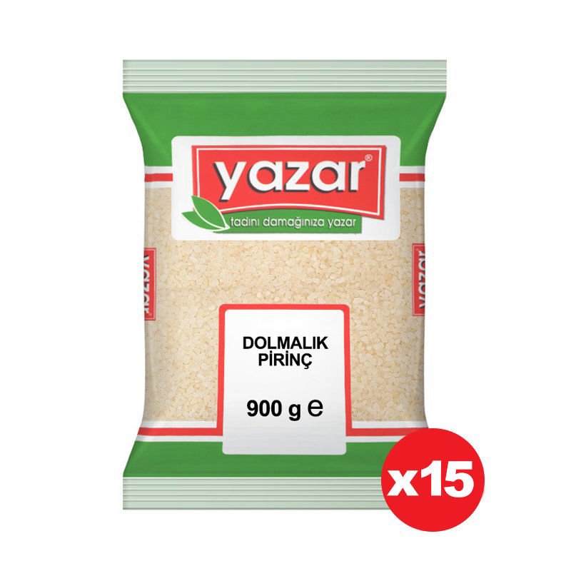 Yazar Dolmalık Kırık Pirinç 900 Gr x 15 Paket