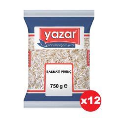 Yazar Basmati Pirinç 750 Gr x 12 Paket