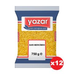 Yazar Sarı Mercimek 750 Gr x 12 Paket