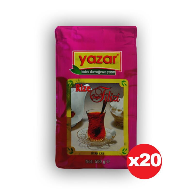 Yazar Rize Filizi Siyah Dökme Çay 500 Gr x 20 Paket