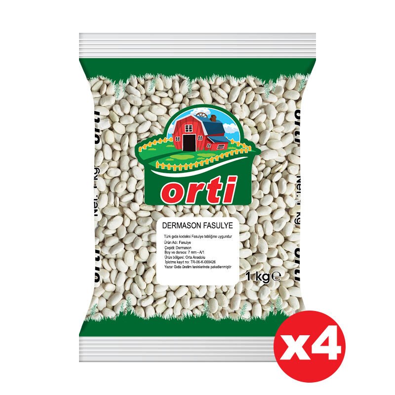 Orti Dermason Fasulye 1 Kg. x 4 Paket