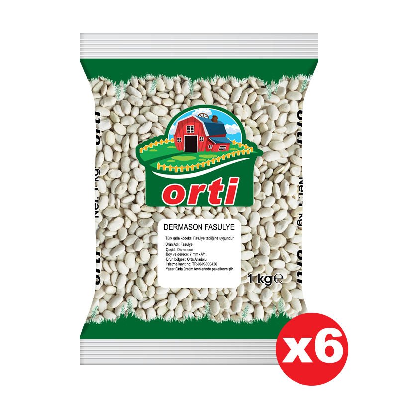 Orti Dermason Fasulye 1 Kg x 6 Paket