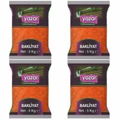 Yazar Kırmızı Mercimek 5 Kg x 4 Adet