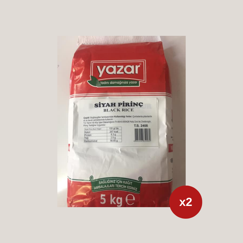 Yazar Siyah Pirinç 5 Kg x 2 Paket