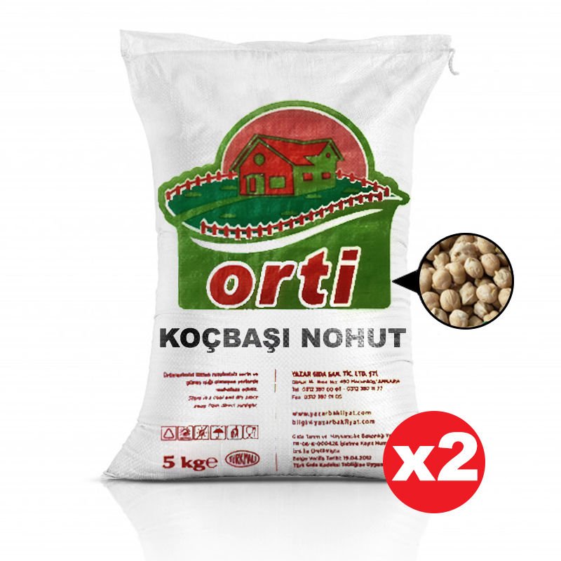 Orti Koçbaşı Nohut 5 Kg x 2 Paket