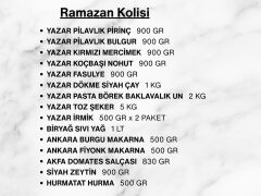 Yazar Ramazan Paket (6) 16 Parça 17,730 Kg