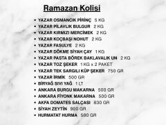 Yazar Ramazan Paketi (10) 17 Parça 23,480 Kg
