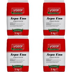 Yazar Taş Değirmende Öğütülmüş Arpa Unu 5 Kg x 4 Paket