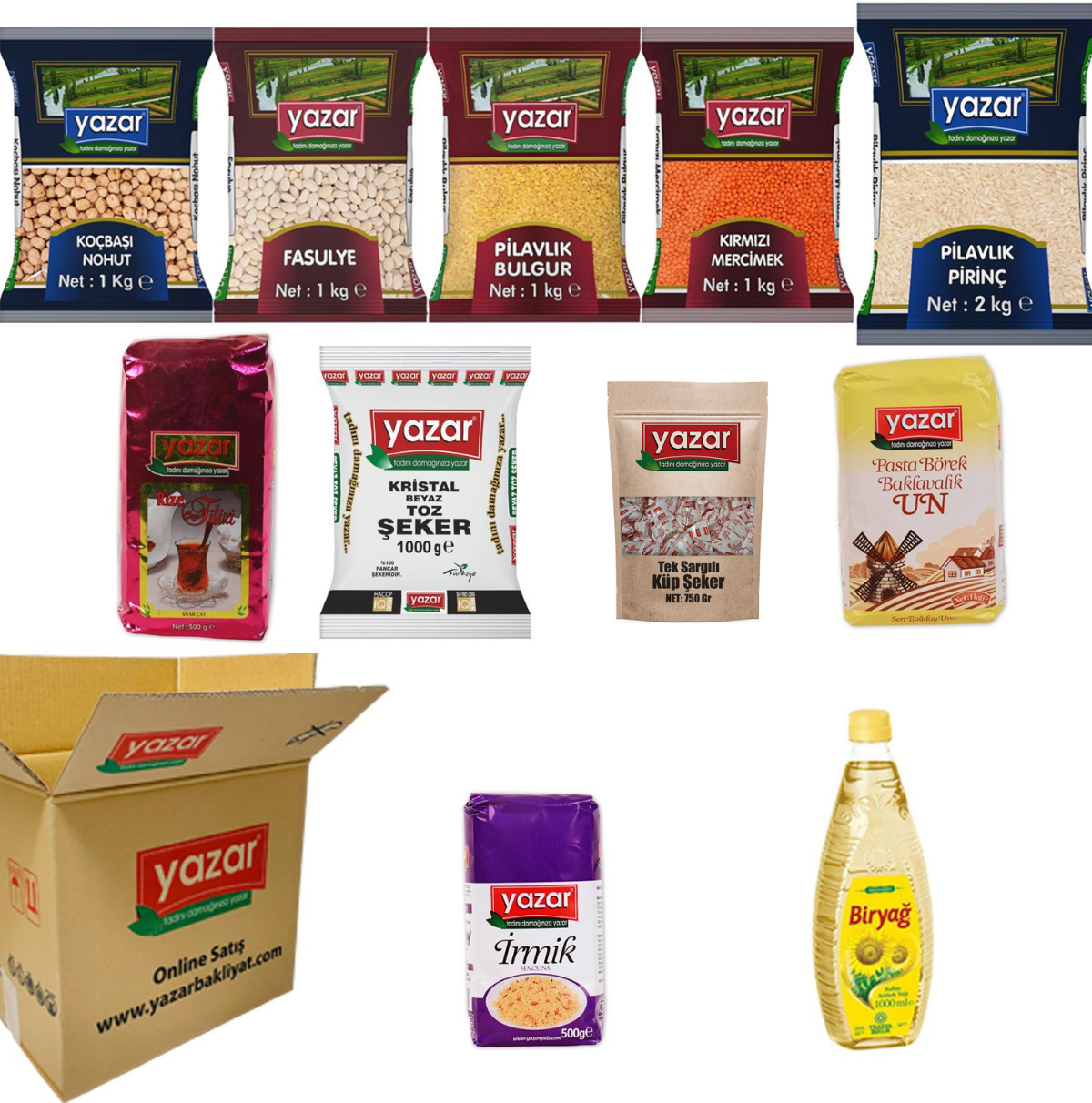 Yazar Ramazan Paketi 11 Parça 10,75 Kg
