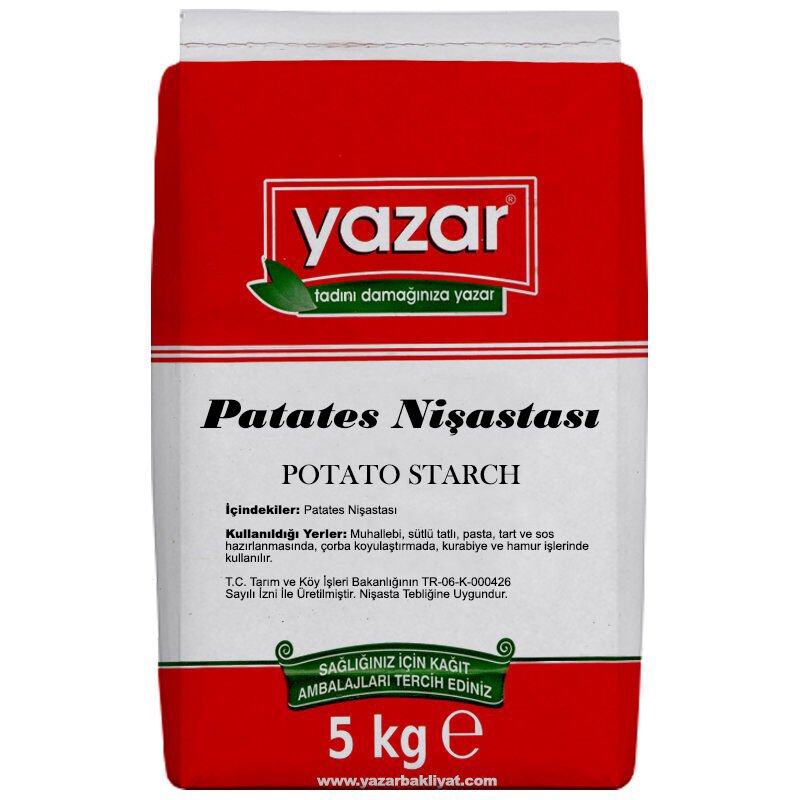Yazar Patates Nişastası 5 Kg x 4 Paket