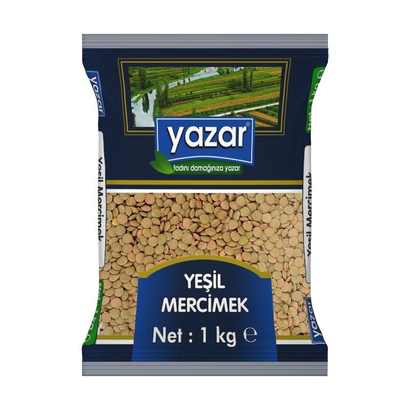 Yazar Yeşil Mercimek 1Kg