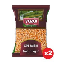 Yazar Patlatmalık Cin Mısır 1 Kg x 2 Paket