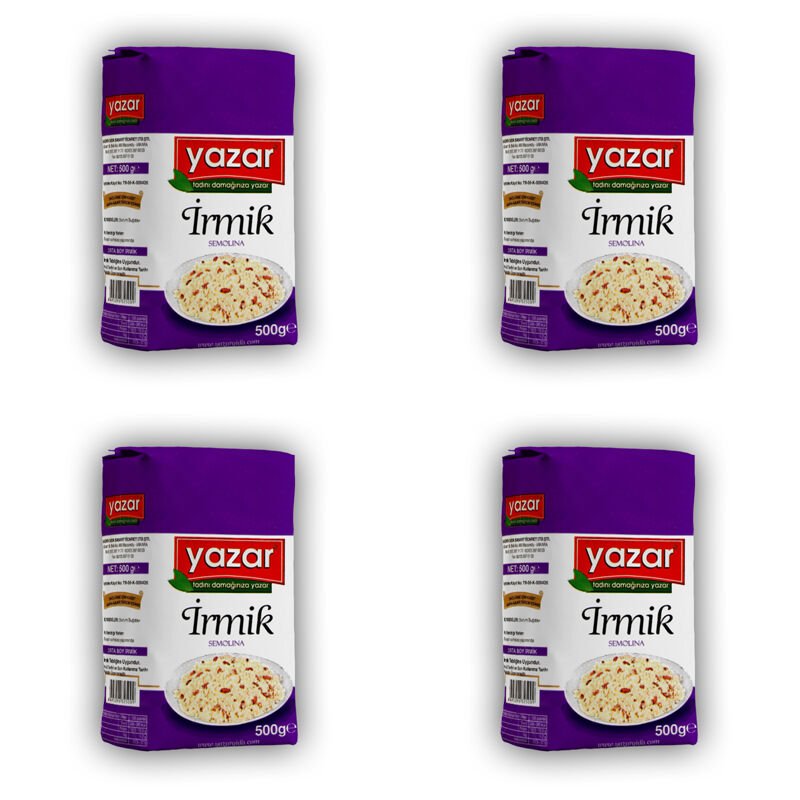 Yazar İrmik 500 Gr x 4 Paket