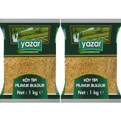 Yazar Köy Tipi Pilavlık Bulgur  1 Kg x 2 Paket