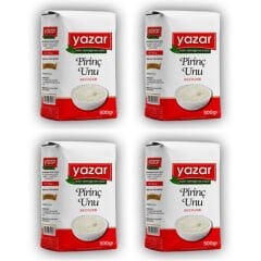 Yazar Sade Pirinç Unu 500 Gr x 4 Paket (Glutensiz)
