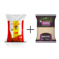 Yazar Kuru Gıda Seti 10Kg Pilavlık Pirinç+Çok Amaçlı Un= 20Kg Toplam