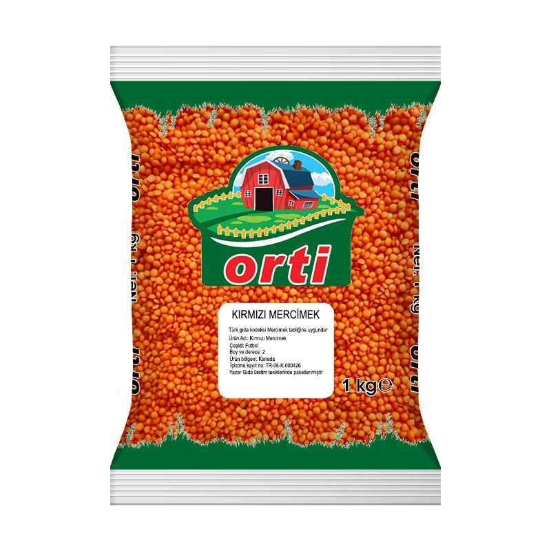 Orti Kırmızı Mercimek 1 Kg