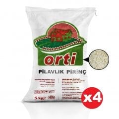Orti Pilavlık Pirinç 5 Kg x 4 Adet