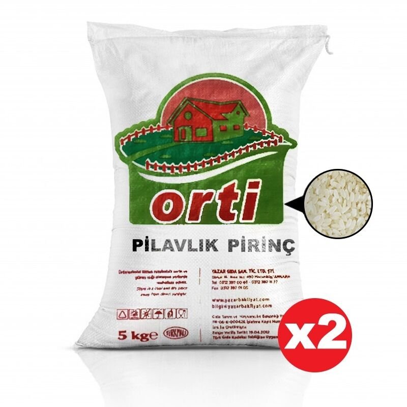 Orti Pilavlık Pirinç 5 Kg x 2 Paket