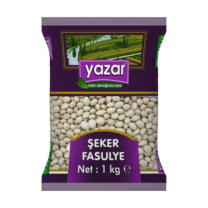 Yazar Şeker Fasulye 1 Kg x 12 Paket
