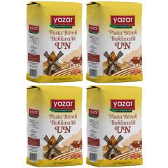Yazar Pastalık Böreklik Baklavalık Çok Amaçlı Un 1 Kg x 4 Paket