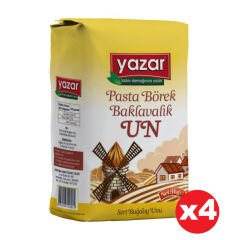 Yazar Pastalık Böreklik Baklavalık Çok Amaçlı Un 1 Kg x 4 Paket