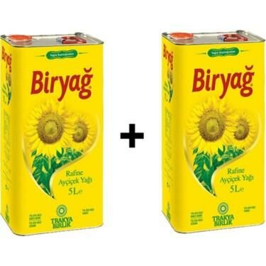 Biryağ Ayçiçek Yağ 5 L x 2 Teneke