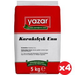 Yazar Taş Değirmende Öğütülmüş Karakılçık Unu 5 Kg x 4 Paket