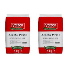 Yazar Kepekli Pirinç 5 Kg x 2 Paket (Yerli)